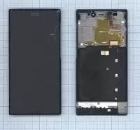 Модуль (матрица + тачскрин) для Xiaomi Mi 3 WCDMA с рамкой, черный