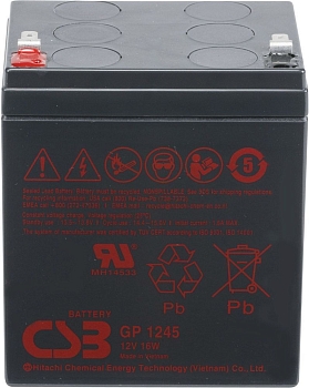 Аккумуляторная батарея CSB GP-1245, 12В, 4.5Ач