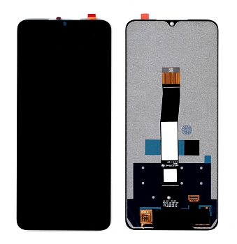 Дисплей (экран в сборе) для телефона Xiaomi Redmi 12C, Redmi 10C черный