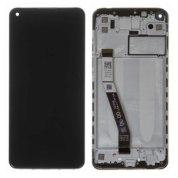 Дисплей Xiaomi Redmi Note 9, Redmi 10X в рамке (черный) ориг 100%