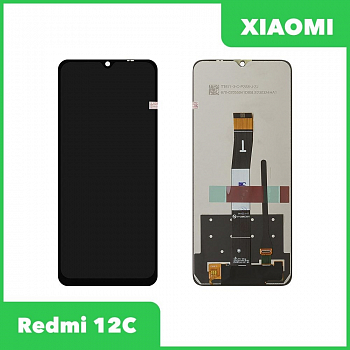 Дисплей для Xiaomi Redmi 12C + тачскрин (черный) (copy LCD)