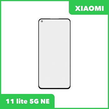 Стекло + OCA пленка для переклейки Xiaomi 11 lite 5G NE (черный)