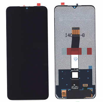 Дисплей (модуль) для Xiaomi Redmi 10C, Poco C40 сборе с тачскрином черный