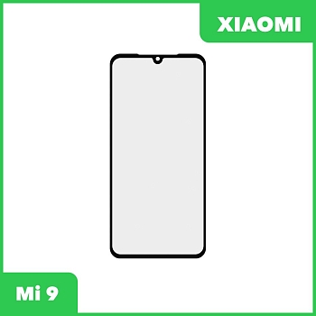 Стекло + OCA пленка для переклейки Xiaomi Mi 9, черный