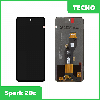 LCD дисплей для Tecno Spark 20c с тачскрином (черный)