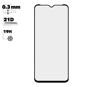 Защитное стекло для Samsung Galaxy A03 Full Curved Glass 21D 0,3 мм (оранжевая подложка)