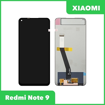 LCD дисплей для Xiaomi Redmi Note 9 в сборе с тачскрином (черный) оригинал