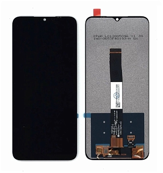 Модуль (матрица + тачскрин) для Xiaomi Redmi 9A, черный (оригинал)