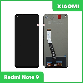 LCD дисплей для Xiaomi Redmi Note 9 в сборе с тачскрином (черный) Premium Quality