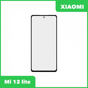 Стекло для переклейки Xiaomi Mi 12 lite (черный)