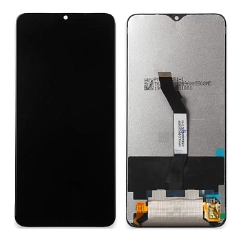 Дисплей (экран в сборе) для телефона Xiaomi Redmi Note 8 Pro, черный (100% LCD)