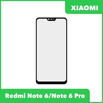 Стекло для переклейки дисплея Xiaomi Redmi Note 6 Pro, черный