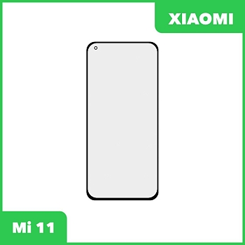 Стекло + OCA пленка для переклейки Xiaomi Mi 11, черный