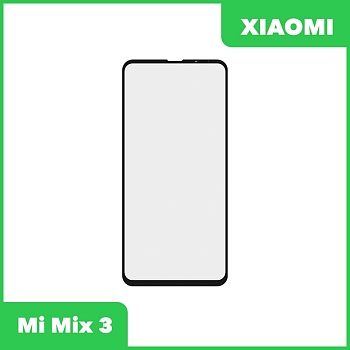 Стекло + OCA пленка для переклейки Xiaomi Mi Mix 3, черный