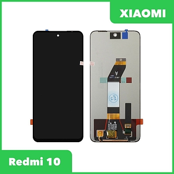 LCD дисплей для Xiaomi Redmi 10 в сборе с тачскрином, 100% оригинал (черный)