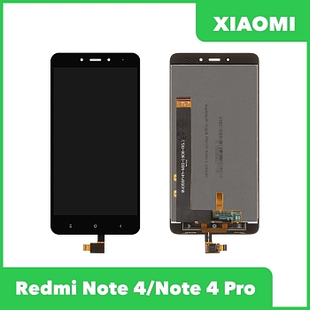 LCD дисплей для Xiaomi Redmi Note 4, Note 4 Pro в сборе с тачскрином (черный)