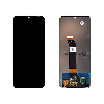 Дисплей (экран в сборе) для телефона Xiaomi Poco M5 (22041216G) (черный) ориг 100%