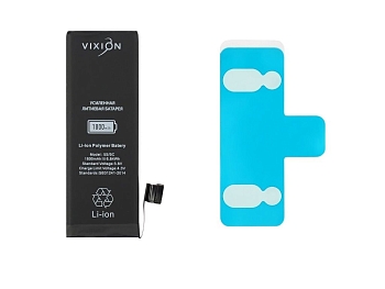 Аккумулятор Vixion для телефона Apple iPhone 5S, 5C, усиленная 1800мАч, с монтажным скотчем