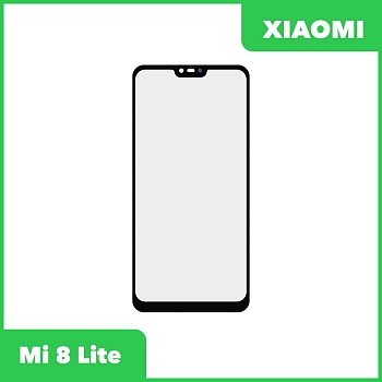 Стекло + OCA пленка для переклейки Xiaomi Mi 8 Lite, черный