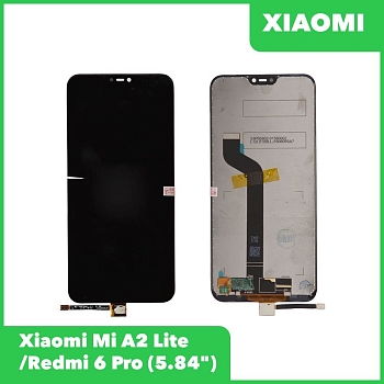 LCD дисплей для Xiaomi Mi A2 Lite, Redmi 6 Pro в сборе с тачскрином (черный)