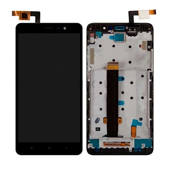 Дисплей Xiaomi Redmi Note 3, Redmi Note 3 PRO в рамке (черный)