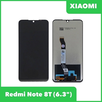 LCD дисплей для Xiaomi Redmi Note 8T в сборе с тачскрином (черный)