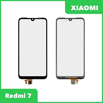 Сенсорное стекло (тачскрин) для Xiaomi Redmi 7, черный