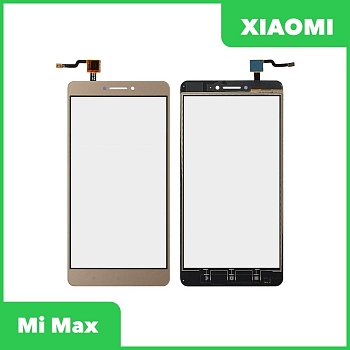 Сенсорное стекло (тачскрин) для Xiaomi Mi Max, золотой