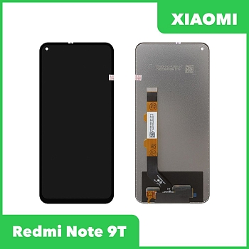 LCD дисплей для Xiaomi Redmi Note 9T в сборе с тачскрином (черный)