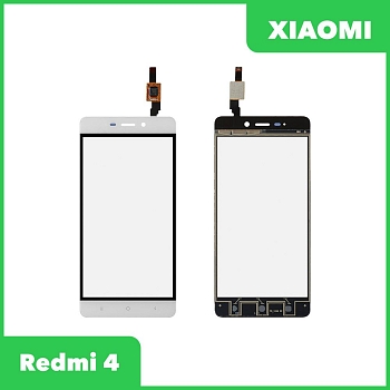 Сенсорное стекло (тачскрин) для Xiaomi Redmi 4, белый