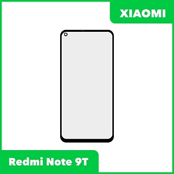 Стекло + OCA пленка для переклейки Xiaomi Redmi Note 9T, черный