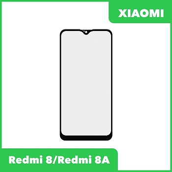 Стекло для переклейки дисплея Xiaomi Redmi 8, 8A, черный
