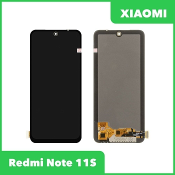 LCD дисплей для Xiaomi Redmi Note 11S в сборе с тачскрином, 100% оригинал (черный)
