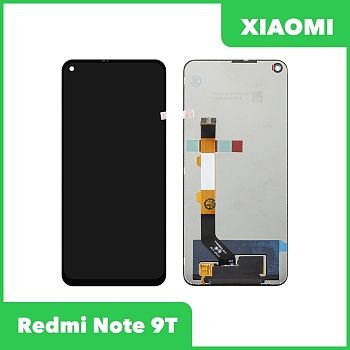 LCD дисплей для Xiaomi Redmi Note 9T в сборе с тачскрином (черный) оригинал