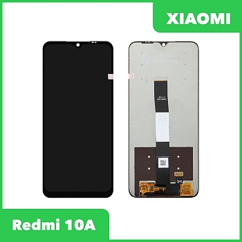 LCD дисплей для Xiaomi Redmi 10A в сборе с тачскрином (черный) Premium Quality