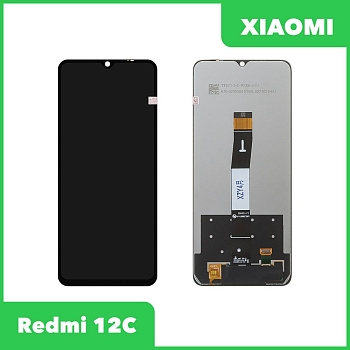 LCD дисплей для Xiaomi Redmi 12C в сборе с тачскрином (черный)