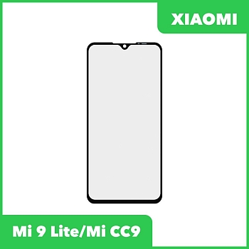 Стекло + OCA пленка для переклейки Xiaomi Mi 9 Lite, Mi CC9, черный