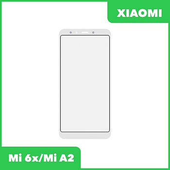 Стекло для переклейки дисплея Xiaomi Mi 6x, Mi A2, белый