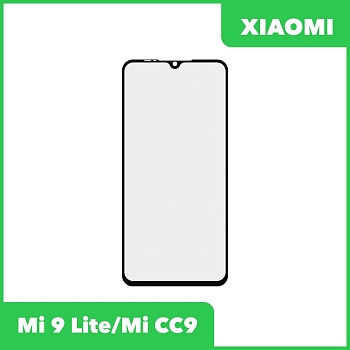 Стекло для переклейки дисплея Xiaomi Mi 9 Lite, Mi CC9, черный