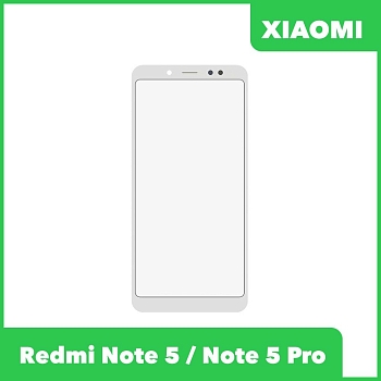 Стекло + OCA пленка для переклейки Xiaomi Redmi Note 5, Note 5 Pro, белый