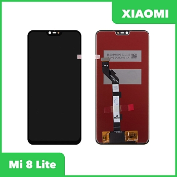 LCD дисплей для Xiaomi Mi 8 Lite в сборе с тачскрином (черный) 100% оригинал