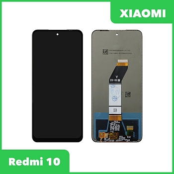 LCD дисплей для Xiaomi Redmi 10 в сборе с тачскрином (черный)