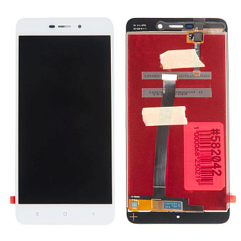 Дисплей в сборе с тачскрином для Xiaomi Redmi 4A, белый (refurbished оригинал lcd)