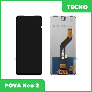 Дисплей Tecno Pova Neo 2 (LG6n)+тачскрин (черный) ориг 100%