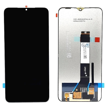 Дисплей для Xiaomi Poco M3, Redmi 9T, 9 Power + тачскрин (черный) 100%